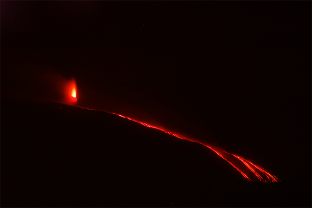 Photo of Fire tongues in the night